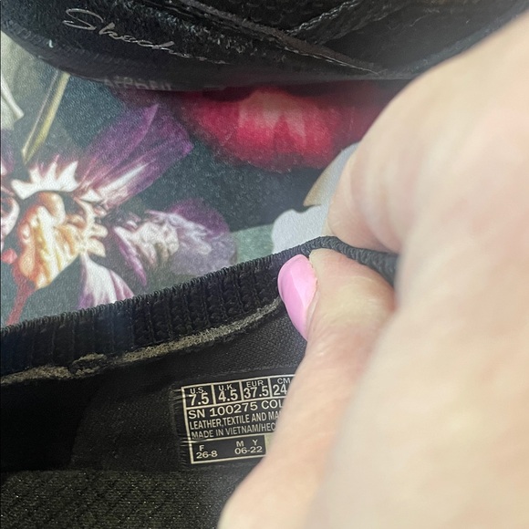 Skechers Black and Gray Slip-On Athletic Shoes - Picture 3 of 5